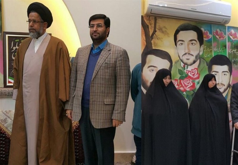 حضور وزیر اطلاعات در منزل شهیدان عبوری در ساری + تصاویر