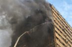 آتش سوزی گسترده در ساختمان پلاسکو + تصاویر