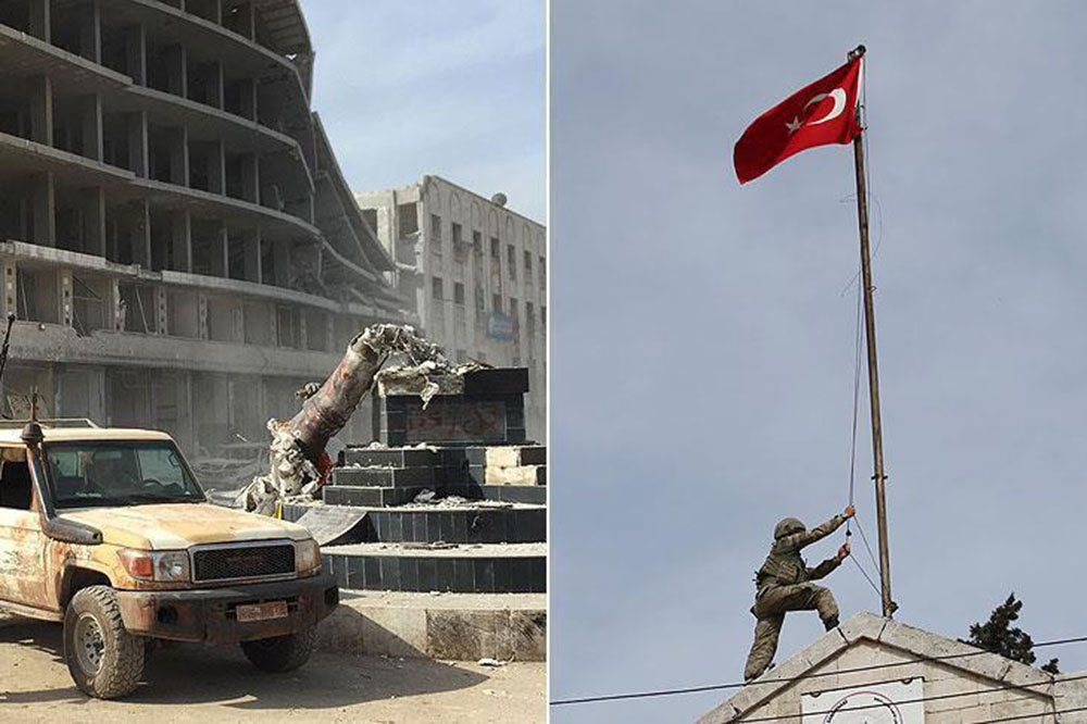ترکیه رسماً شهر عفرین سوریه را اشغال کرد