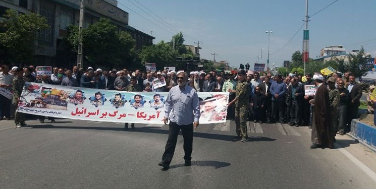 راهپیمایی روز قدس در شهرستان های شرق مازندران