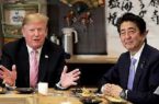 ترامپ : از تلاش ژاپن برای گفتگوی ایران و آمریکا استقبال می کنم
