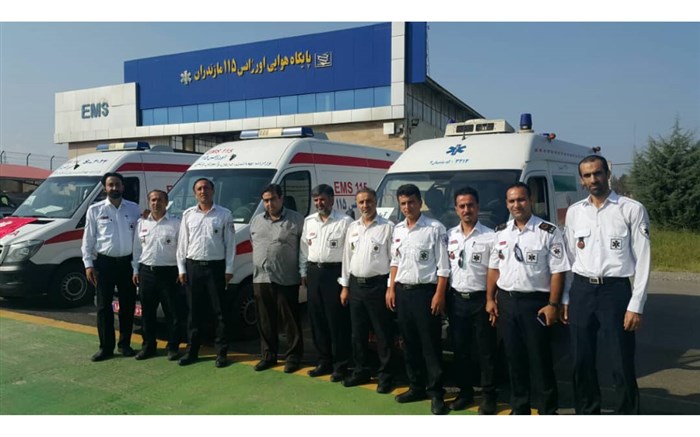 اعزام تیم های فوریت های پزشکی اورژانس مازندران به مرز ایران و عراق