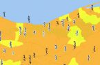 تعداد شهرستان های زرد مازندران افزایش یافت