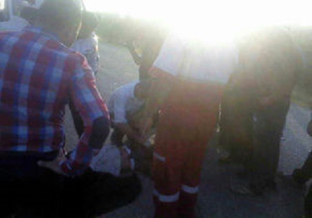حادثه هولناک برای کودک راکب موتورسیکلت در جویبار