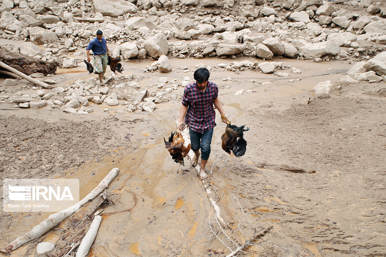 تصاویری از خسارت سیل در مازندران