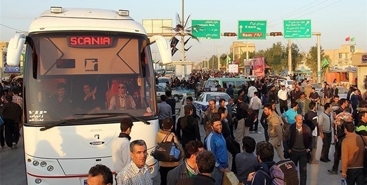 نرخ بلیط اتوبوس برای زائران اربعین از مازندران اعلام شد