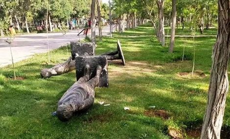 سقوط مجسمه پارک، موجب فوت کودک شد